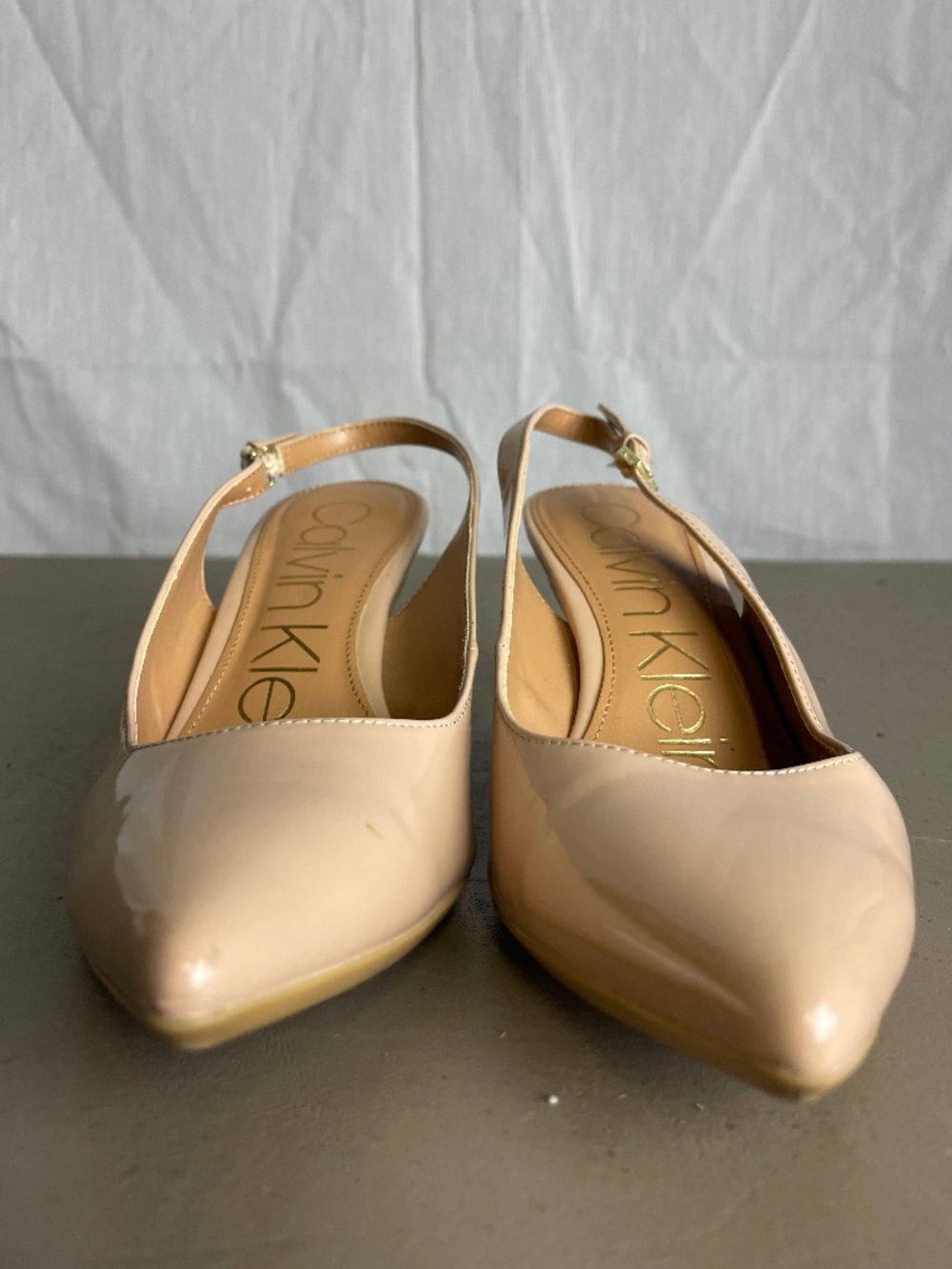 Calvin Klein "patent leather" high heels